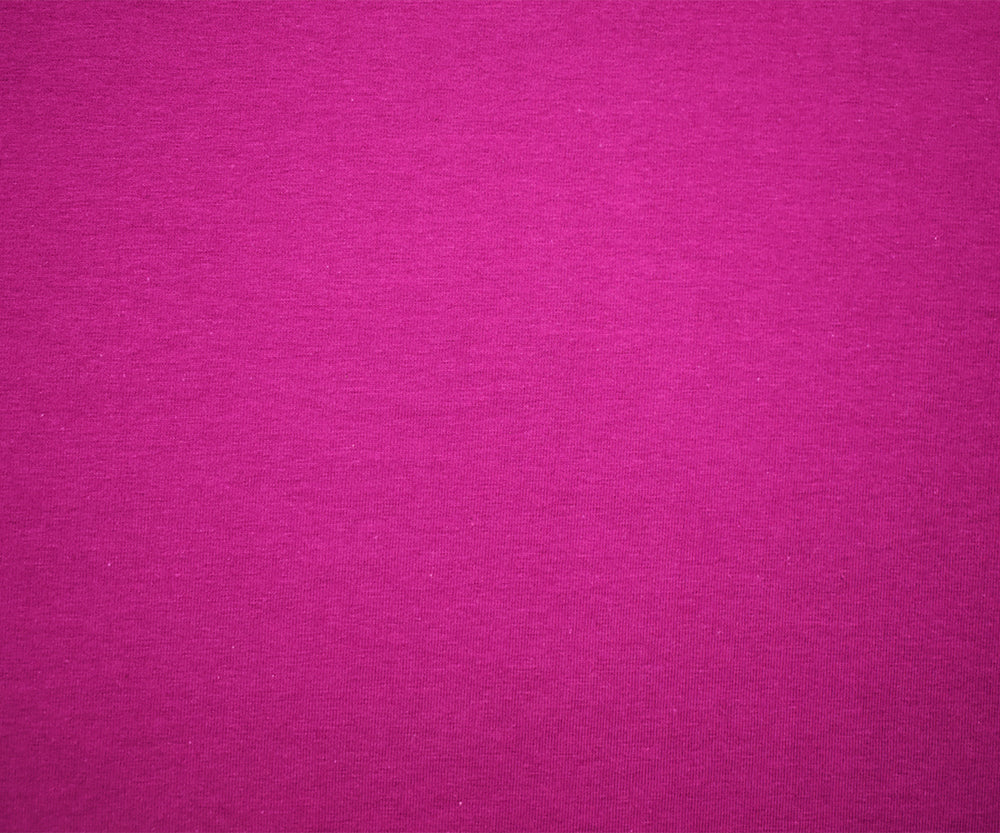 Dark Magenta Solid Cotton Spandex Knit Fabric - 10 oz - Reorderable - Image 2