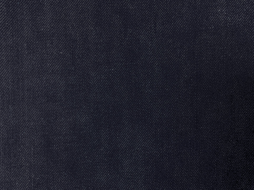 Dark Navy Blue 12 oz. Cotton Japanese Selvedge Denim Fabric - Image 2