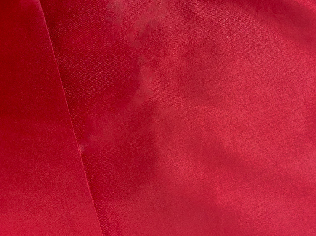 Dark Red Poly China Silk Solid Lining Woven Fabric - Image 2