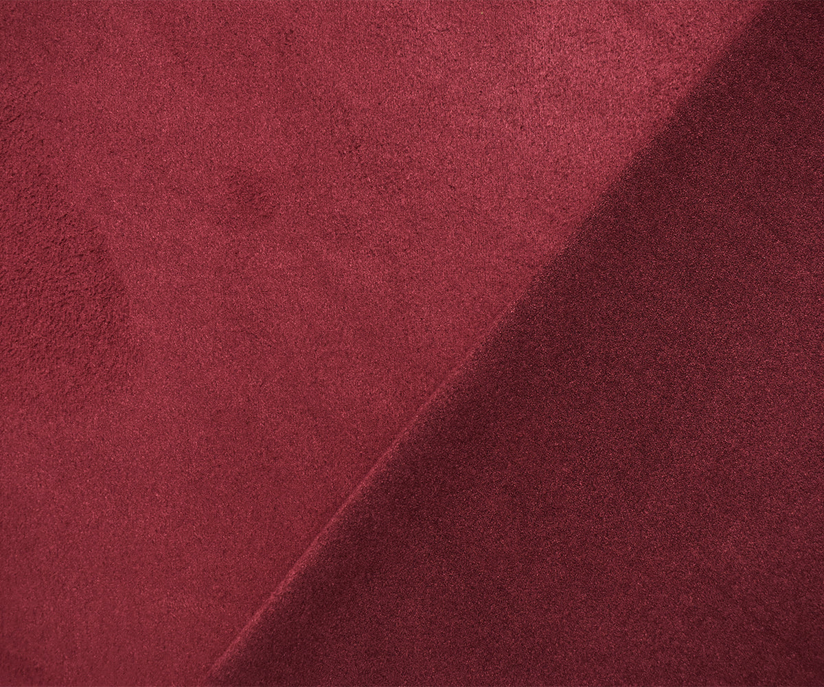 Dark Red Stretch Spandex Solid Microsuede Knit Fabric - Image 2