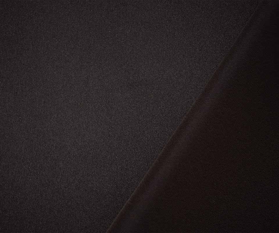 Deep Brown Poly Spandex Stretch Solid Stretch Lamour Woven Fabric - Image 2