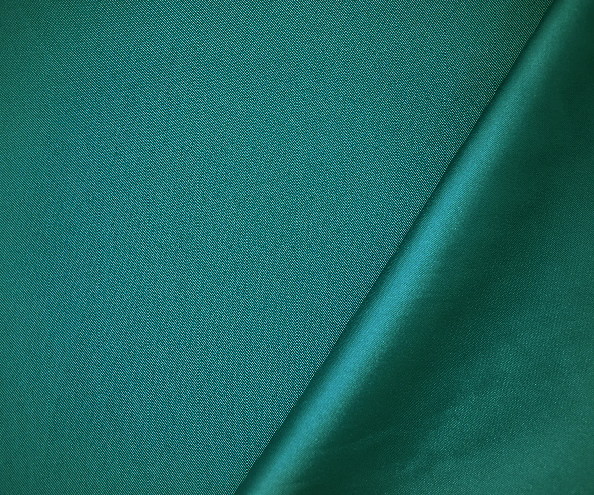 Deep Green Poly Stretch Spandex Lamour Solid Satin Woven Fabric - Image 2