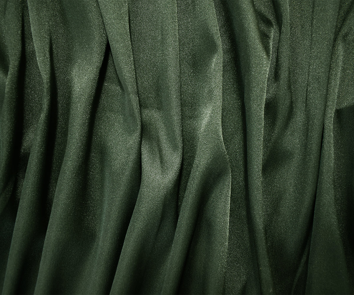 Deep Green Poly Stretch Spandex Lamour Solid Satin Woven Fabric - Image 3