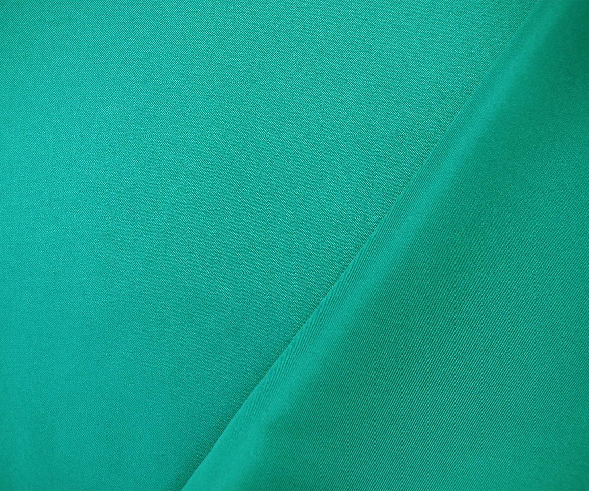 Deep Green Poly Stretch Spandex Lamour Solid Satin Woven Fabric - Image 2