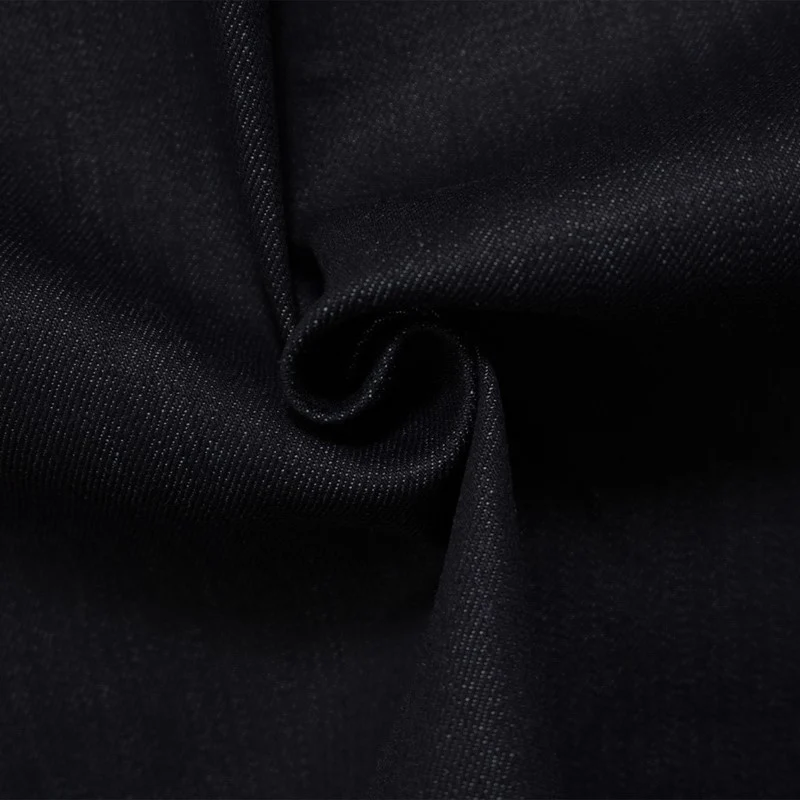 Deep Navy 13 oz. Cotton Stretch Denim Twill Woven Fabric