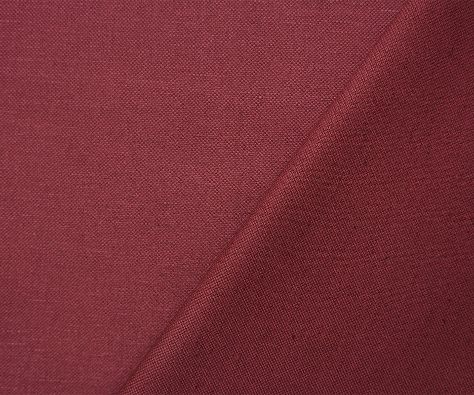 Deep Red PKaufmann Cotton-Linen Fulton Canvas Decorating Fabric - Image 2