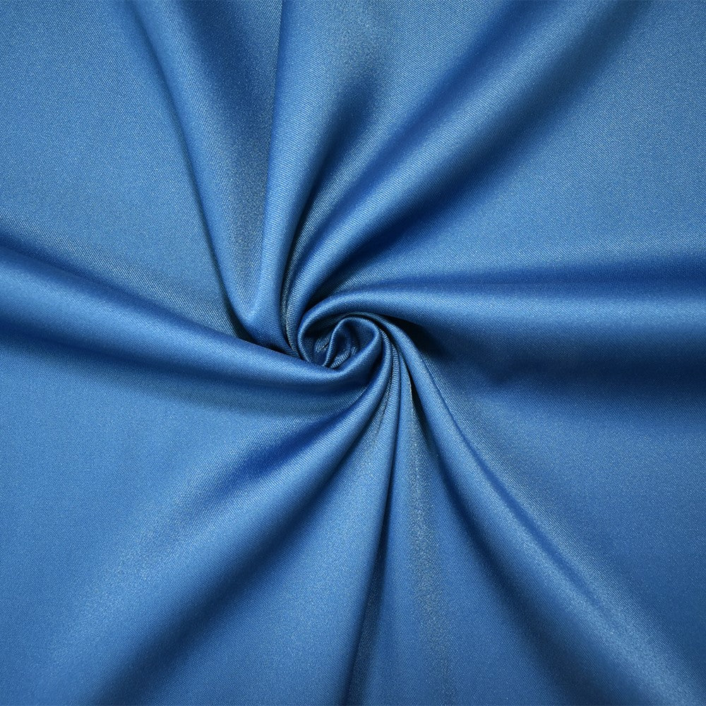 Deep Teal Poly Stretch Spandex Lamour Solid Satin Woven Fabric