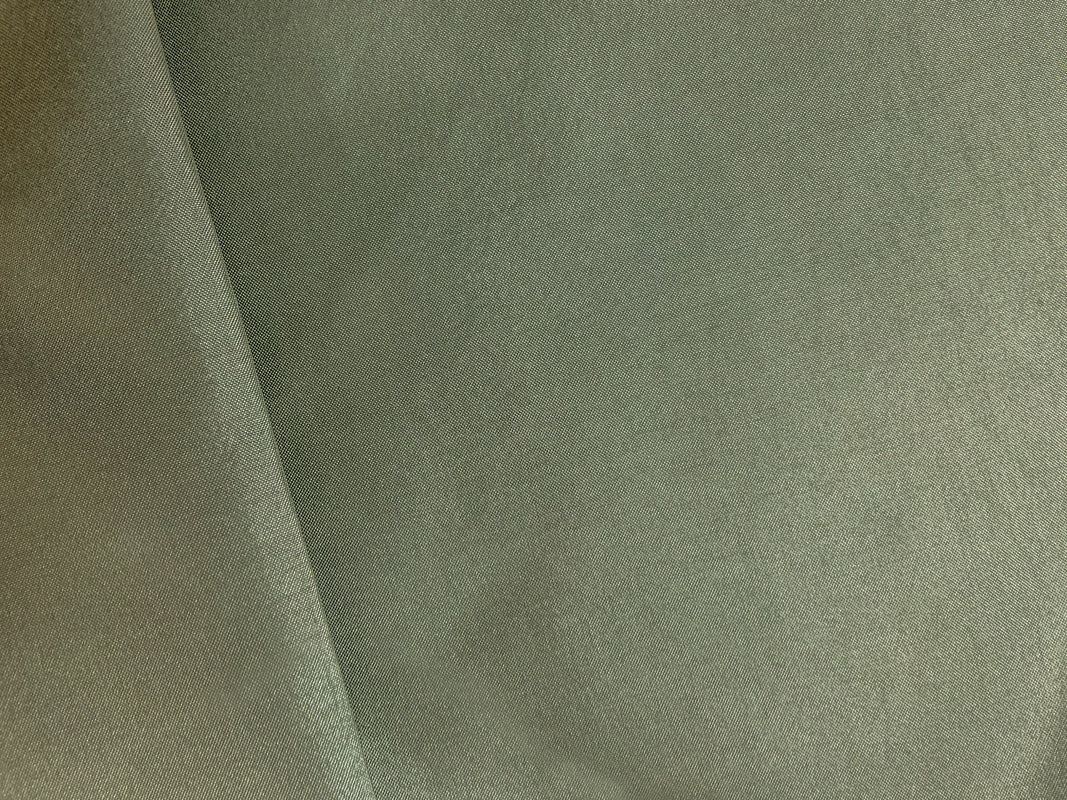 Dusty Green Poly China Silk Solid Lining Woven Fabric - Image 2