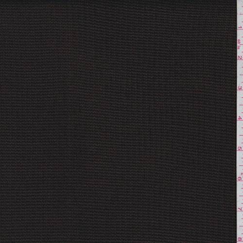 Espresso Brown Rib Sweater Knit Fabric