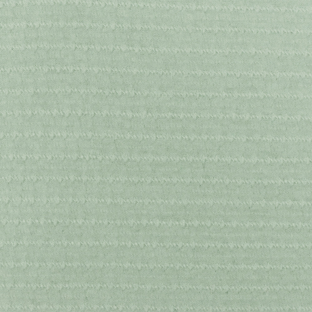 Fog Green Texture Stripe Stretch Jersey Knit Fabric - Image 3