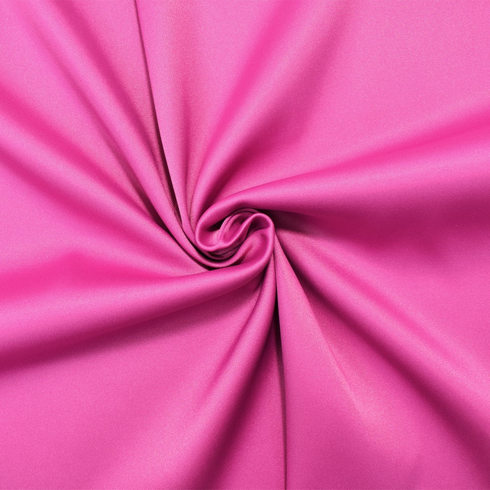 Fuchsia Pink Poly Stretch Spandex Lamour Solid Satin Woven Fabric