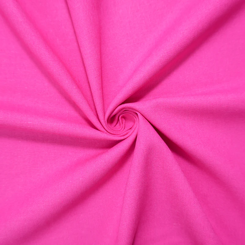 Fuchsia Pink Washed Rayon Linen Solid Reorderable Woven Fabric