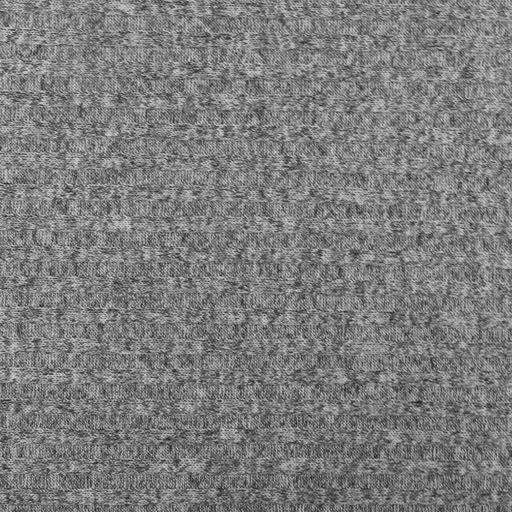 Glacier Gray-Black Texture Stretch Poly 5x4 Rib Knit Fabric - Image 3