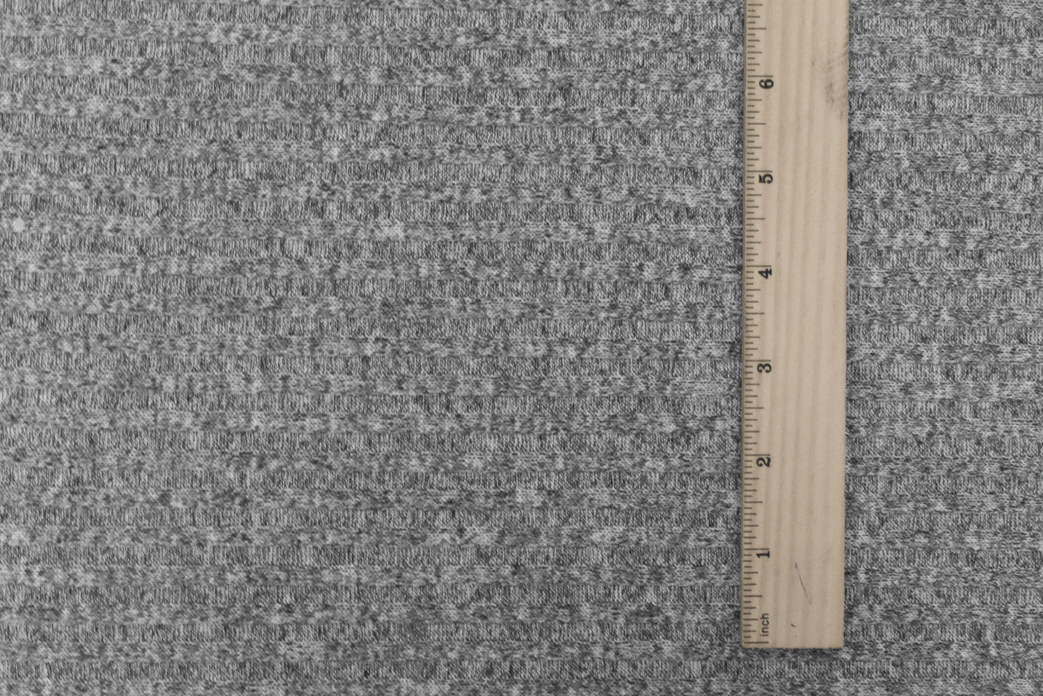 Glacier Gray-Black Texture Stretch Poly 5x4 Rib Knit Fabric - Image 4