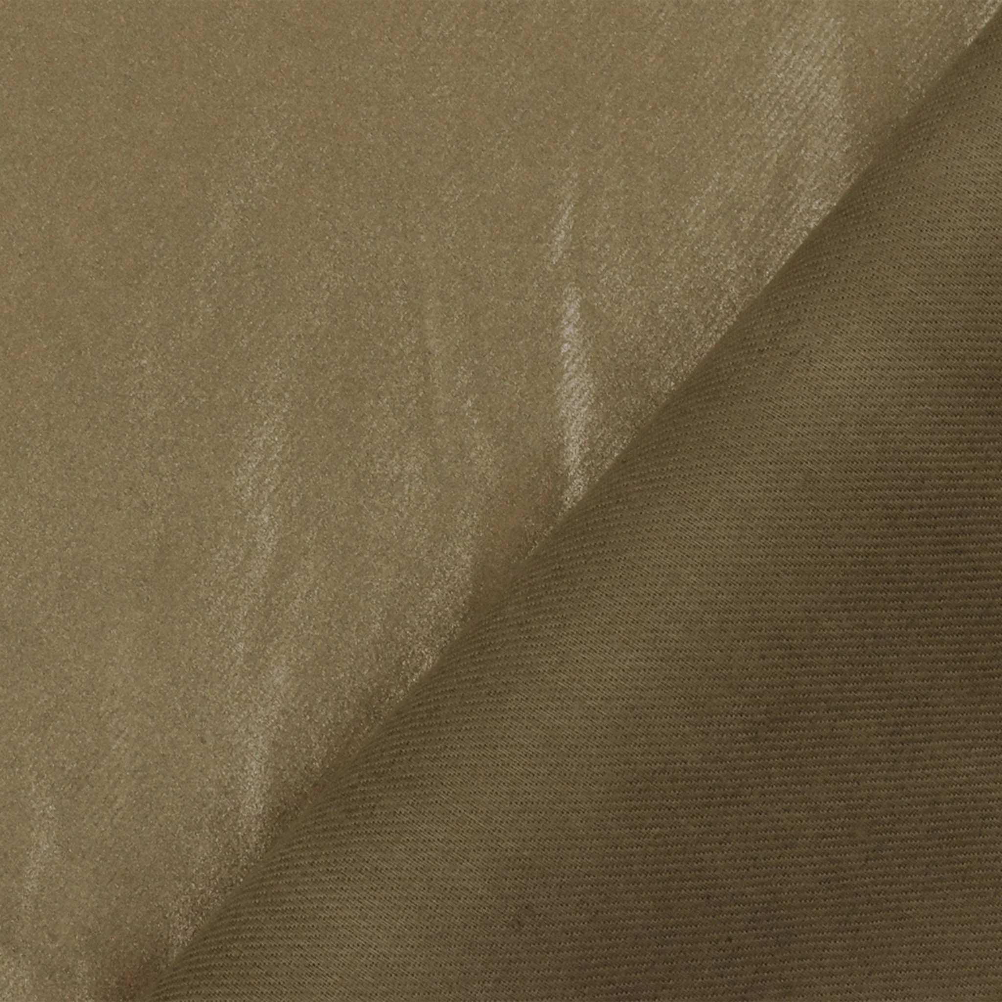 Gold Famous Designer Crinkled Metallic Printed Twill Woven Fabric - Image 2