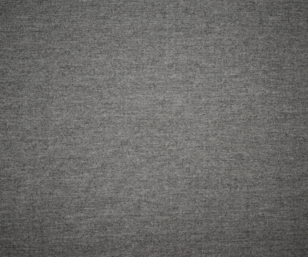 Gray-Black Poly-Cotton Stretch Spandex Textured Double Knit Fabric - Image 4