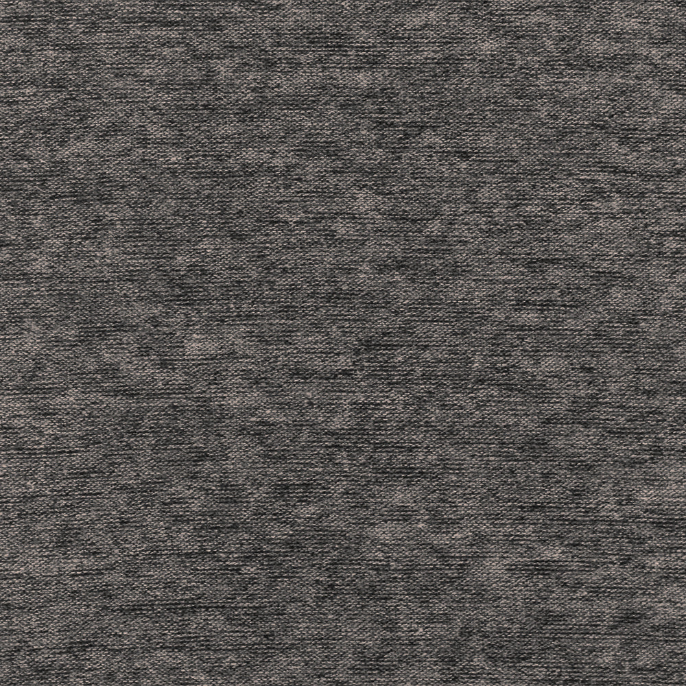 Gray-Black Slub Stretch Poly Blend Brushed Back Jersey Knit Fabric - Image 3