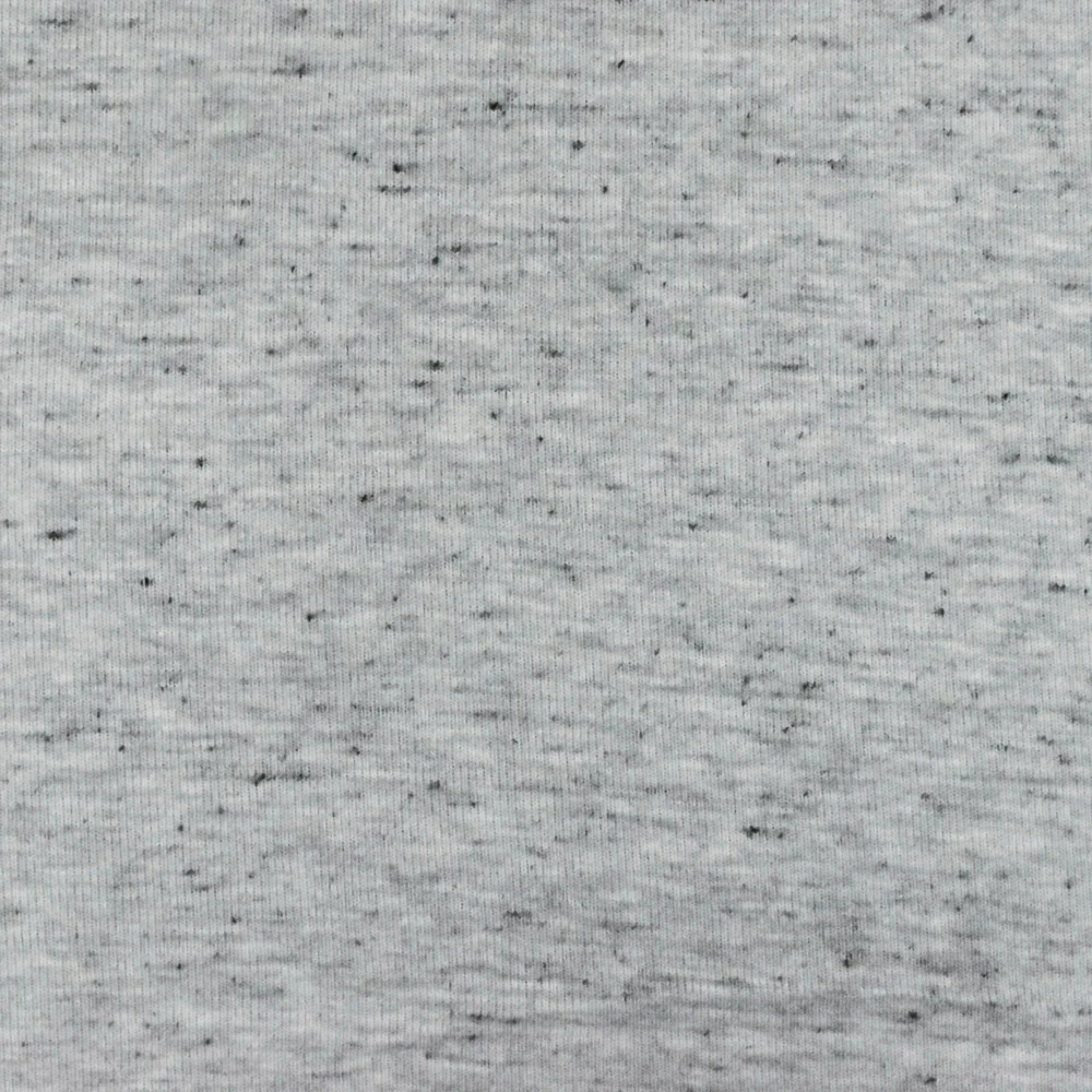 Gray-Black Spots Texture Slubbed Jersey Knit Fabric - Image 2