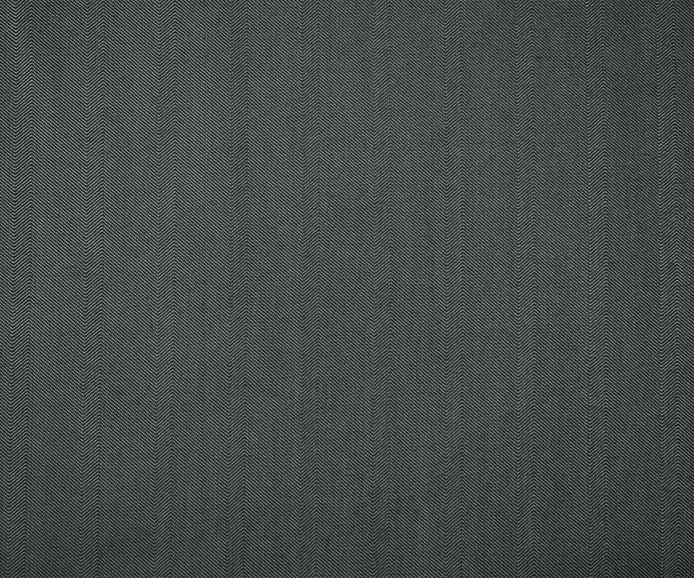 Gray-Black Wool-Polyester Irregular Herringbone Shirting Fabric - Image 4