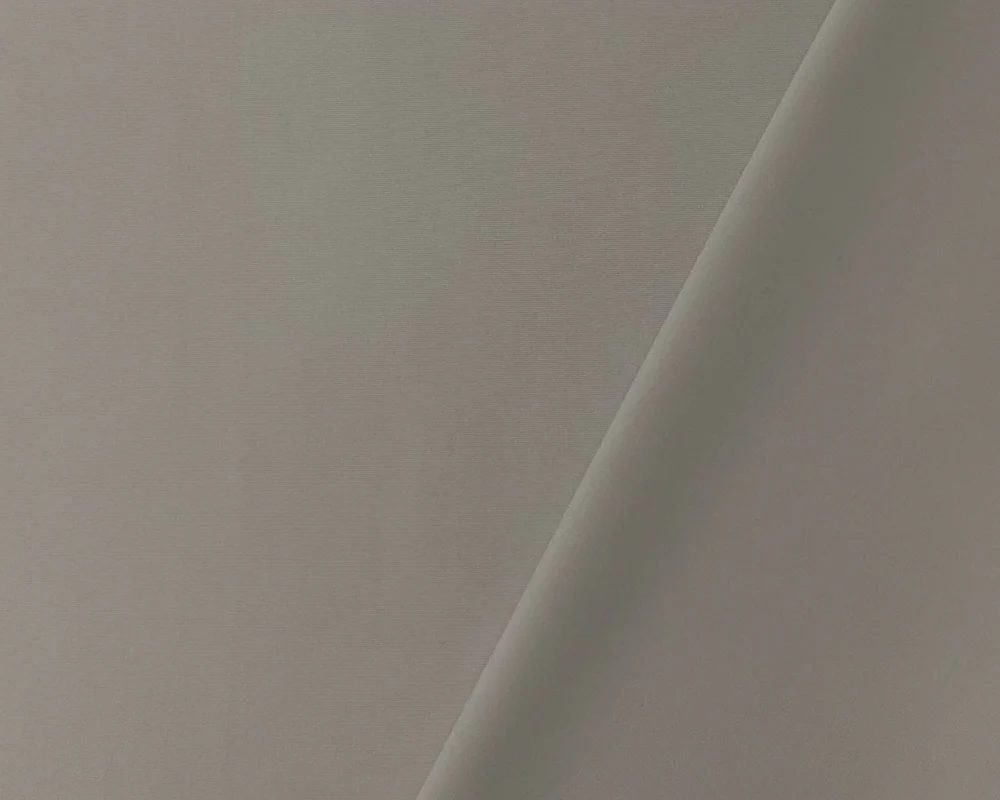 Gray Nylon Spandex Solid Satin Tricot Knit Famous Maker Yoga Fabric - Image 2