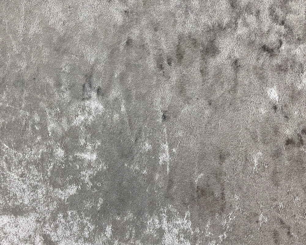 Gray Poly Spandex Stretch Crushed Velvet Knit Fabric - Image 4