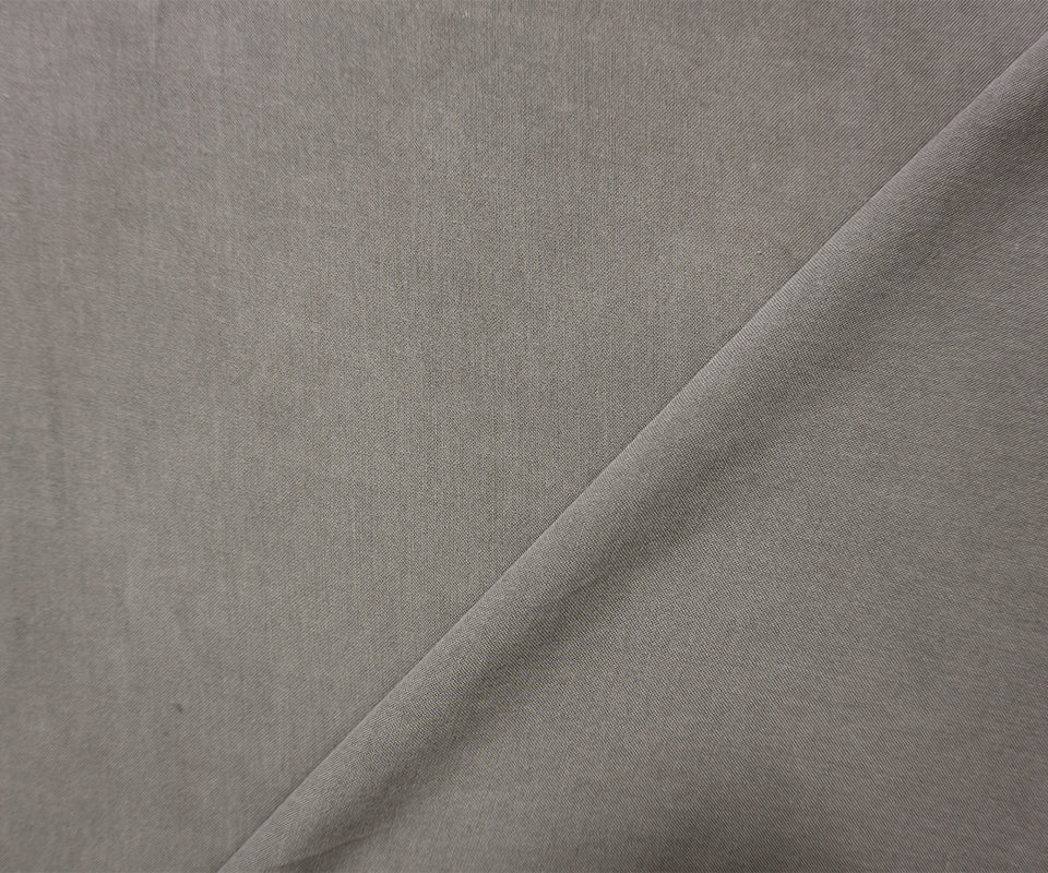 Gray Rayon Solid Challis Woven Fabric - Image 2