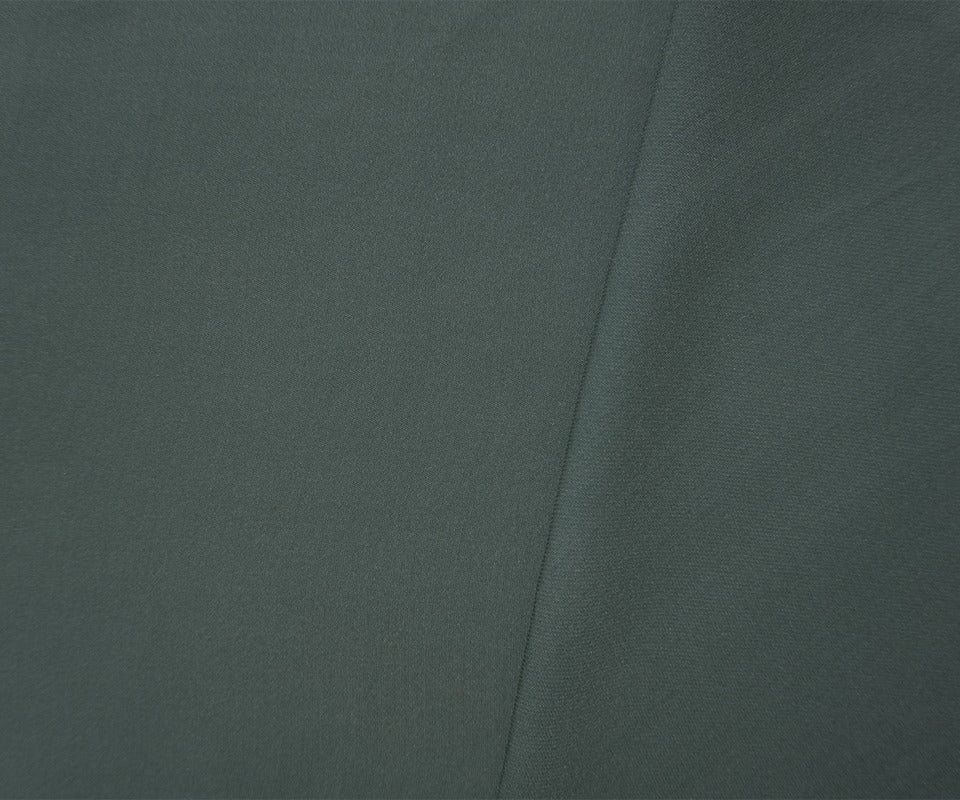 Gray Silk Solid Twill Georgette Woven Fabric - Image 2