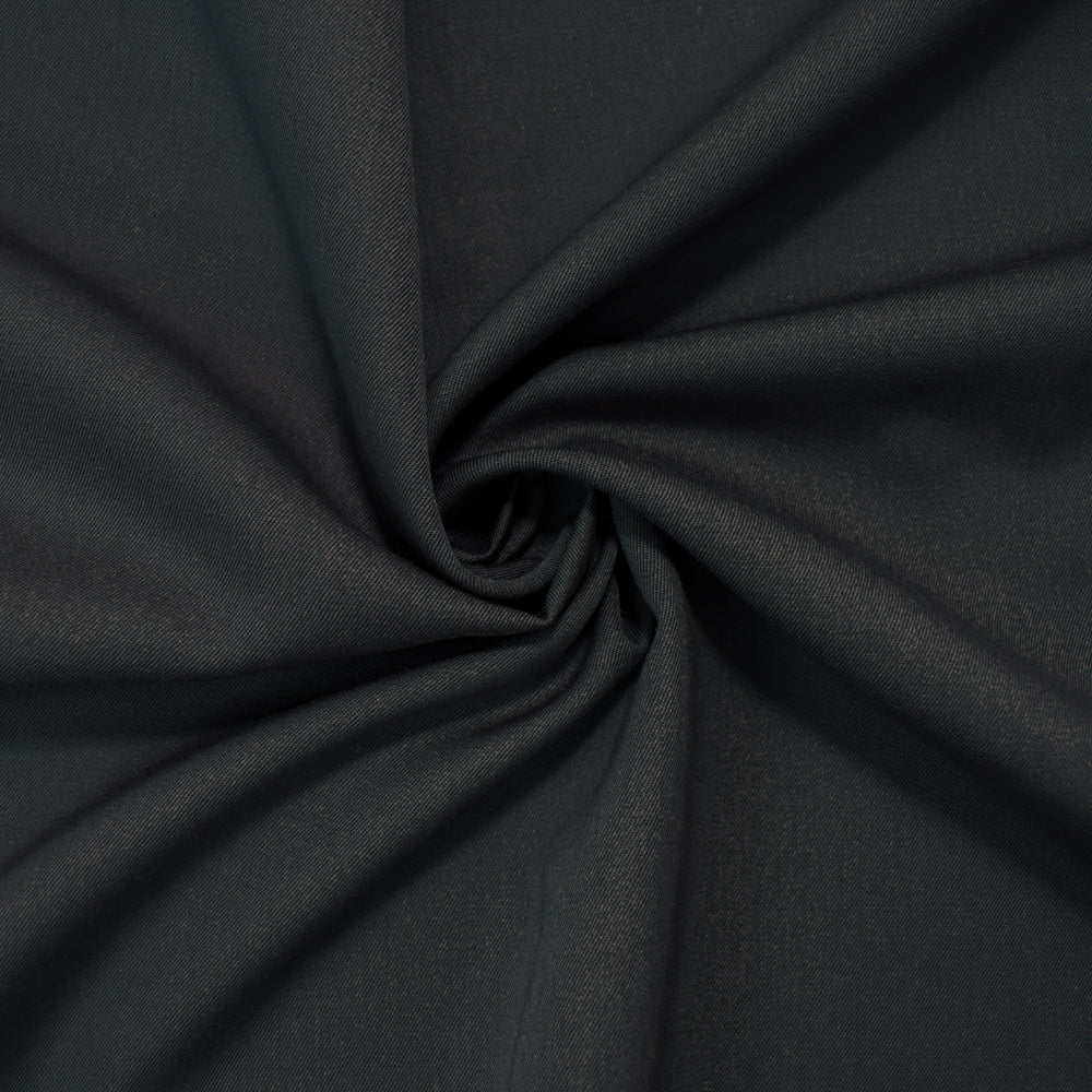 Gray Tropical Wool Poly Solid Woven Suiting Fabric