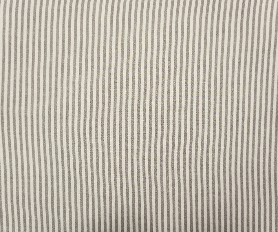 Gray-White Famous Maker Rayon Stripe Crepon Woven Fabric - Image 4