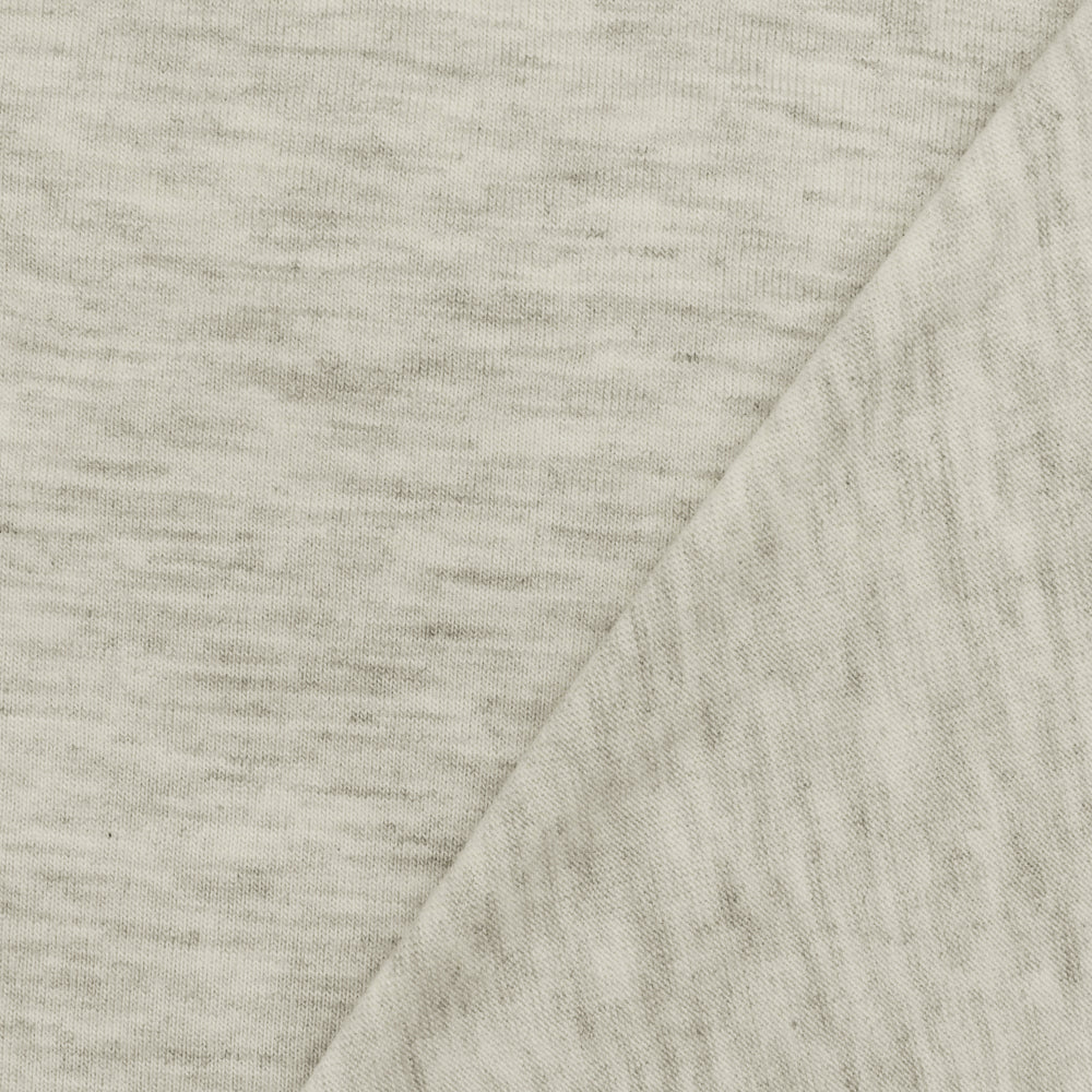 Gray-White Texture Stretch Spandex Rayon Modal Jersey Knit Fabric - Image 3