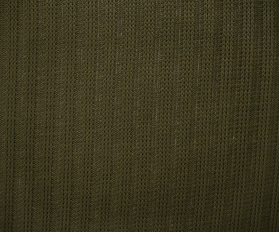 Green Acrylic Wool Sweater Rib Knit Fabric - Image 4