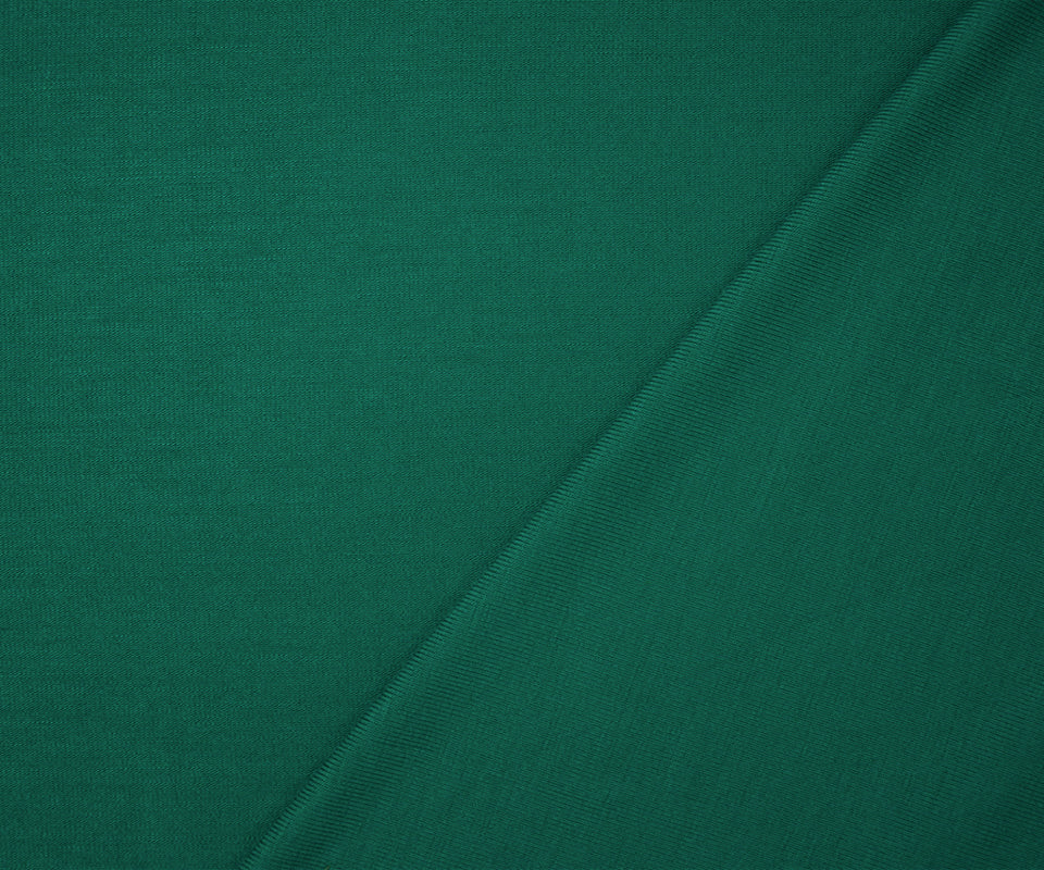 Green Bamboo Solid Stretch Jersey Knit Fabric - Image 2
