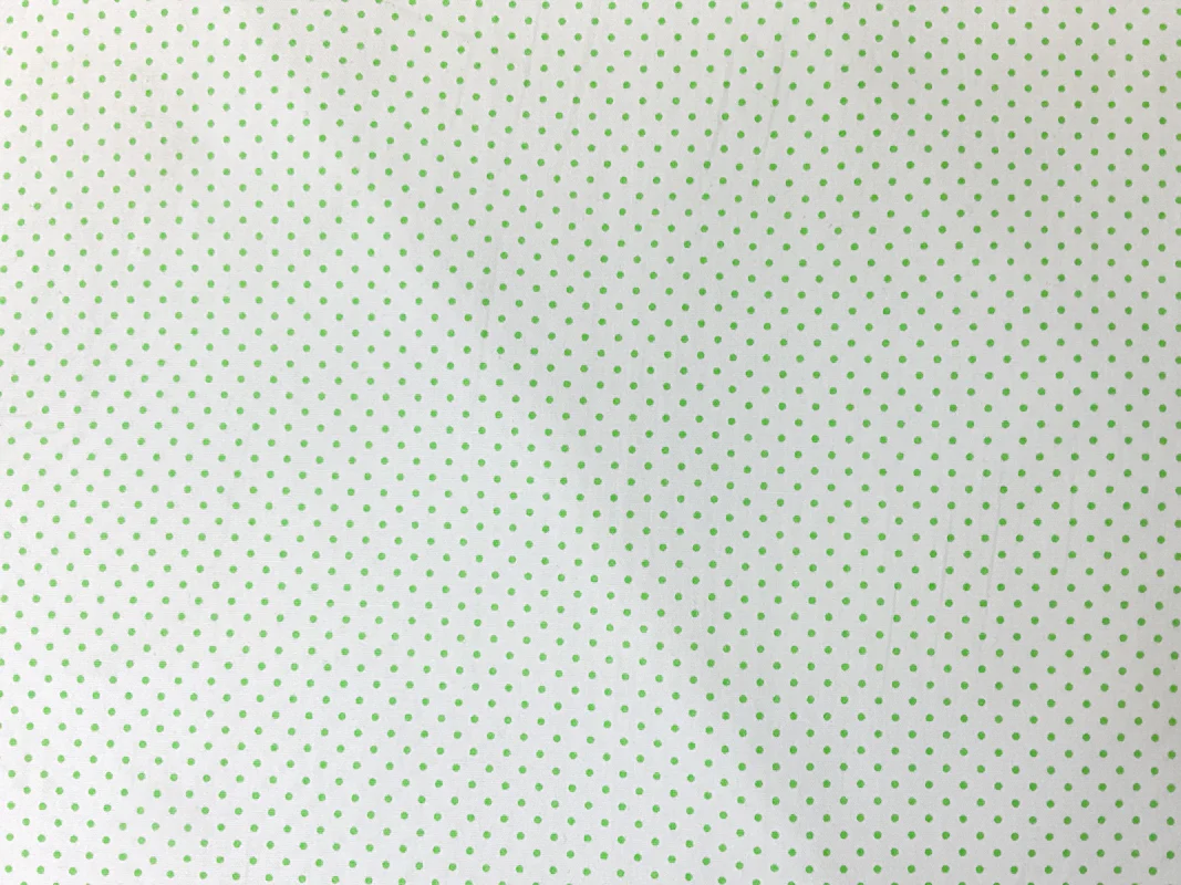 Green Cotton Dot Poplin Woven Fabric - Image 3