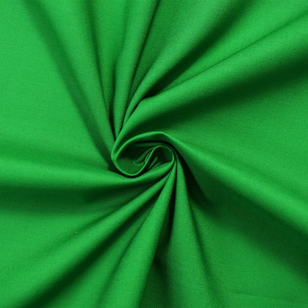 Green Cotton Solid Quality Quilting Woven Fabric