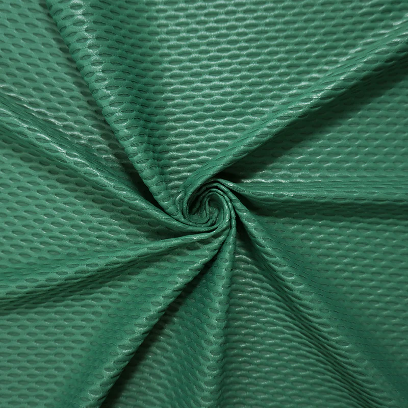 Green Famous Maker Nylon Spandex 3D Mesh Knit Yoga Fabric