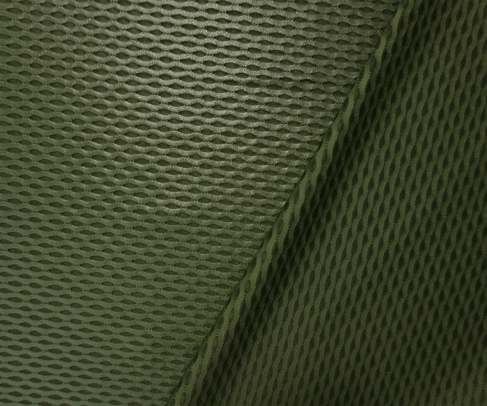 Green Famous Maker Nylon Spandex 3D Mesh Knit Yoga Fabric - Image 2