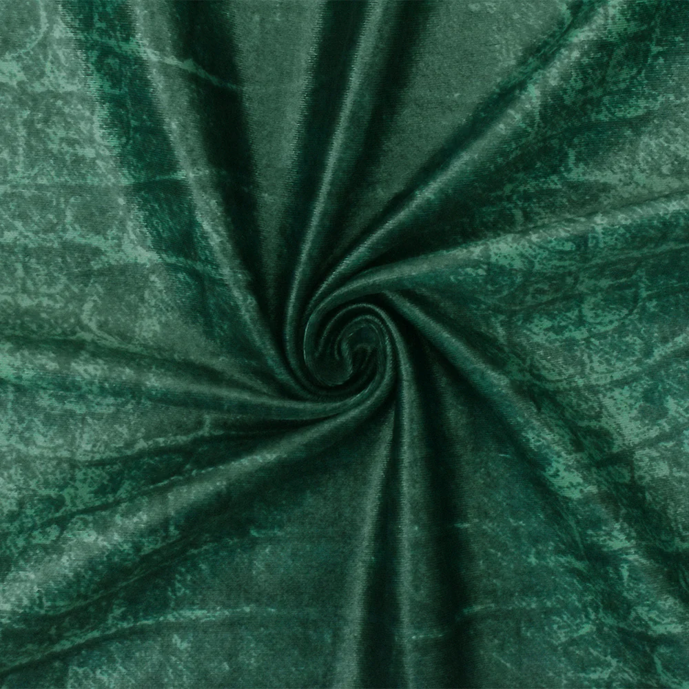 Green-Multi Famous Maker Reptile Printed Satin Tricot Knit Fabric - Image 3