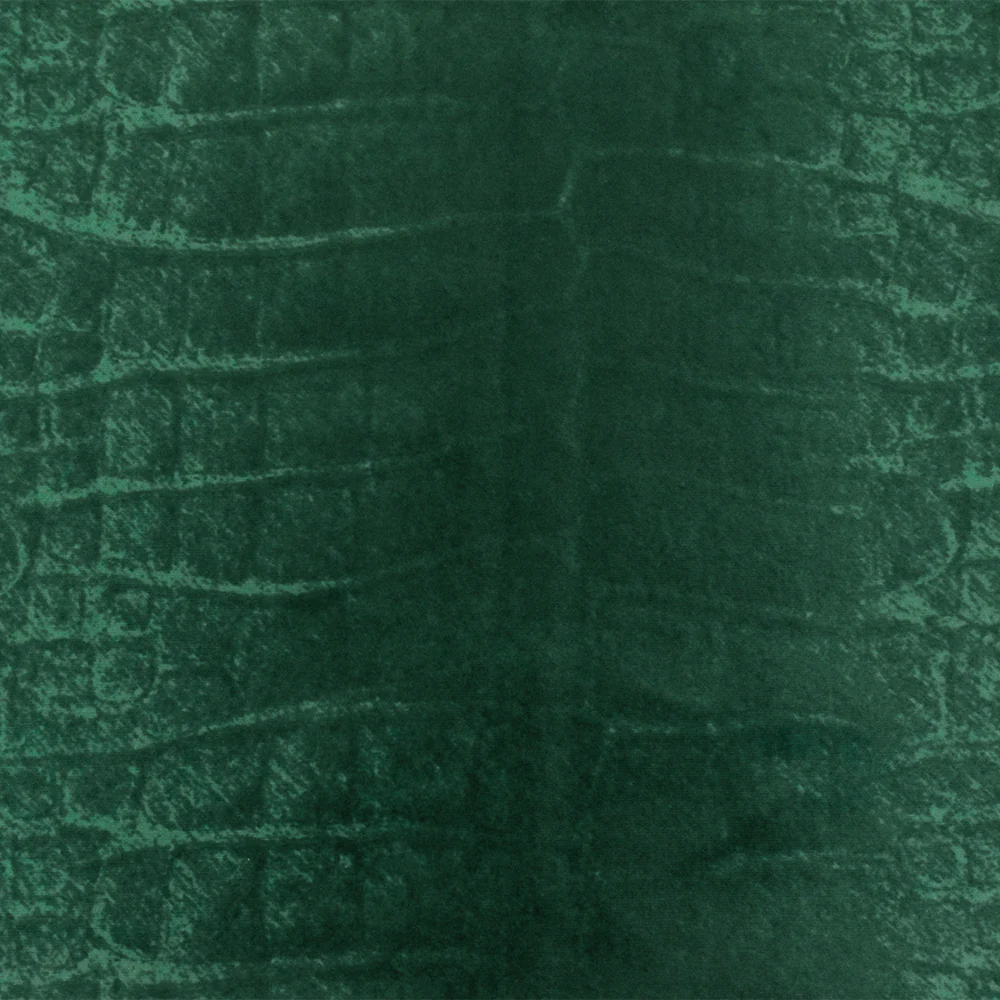 Green-Multi Famous Maker Reptile Printed Satin Tricot Knit Fabric - Image 4
