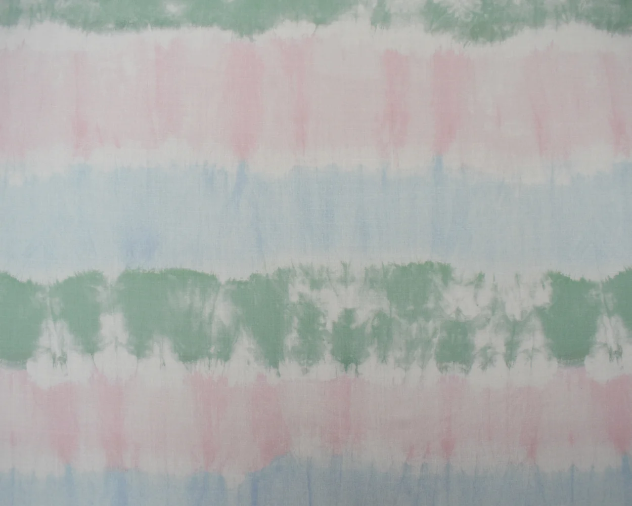 Green-Multi Rayon Famous Maker Horizontal Tie Dye Print Twill Woven Fabric - Image 3