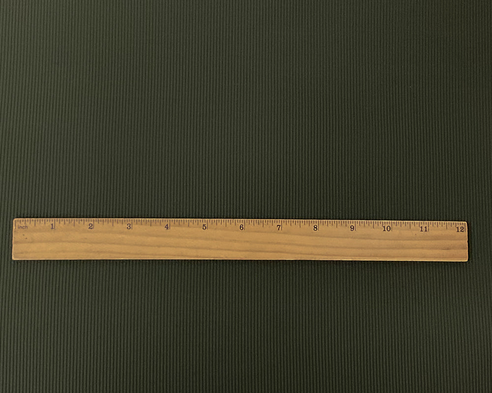 Green Nylon Spandex Stretch 2x2 Rib Knit Famous Maker Fabric - Image 4