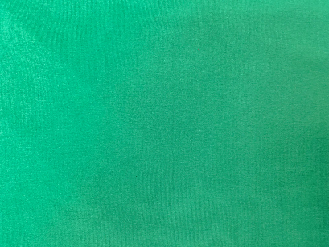 Green Organic Cotton Solid 1X1 Rib Knit Fabric - Image 3