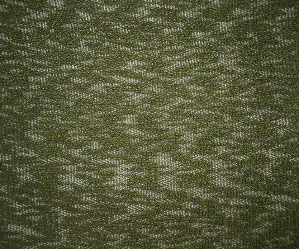 Green Poly Spandex Stretch Texture Slub Sweater Knit Fabric - Image 3