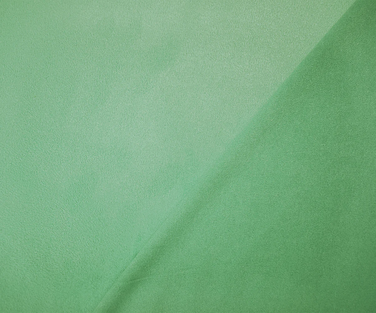 Green Stretch Spandex Solid Microsuede Knit Fabric - Image 2