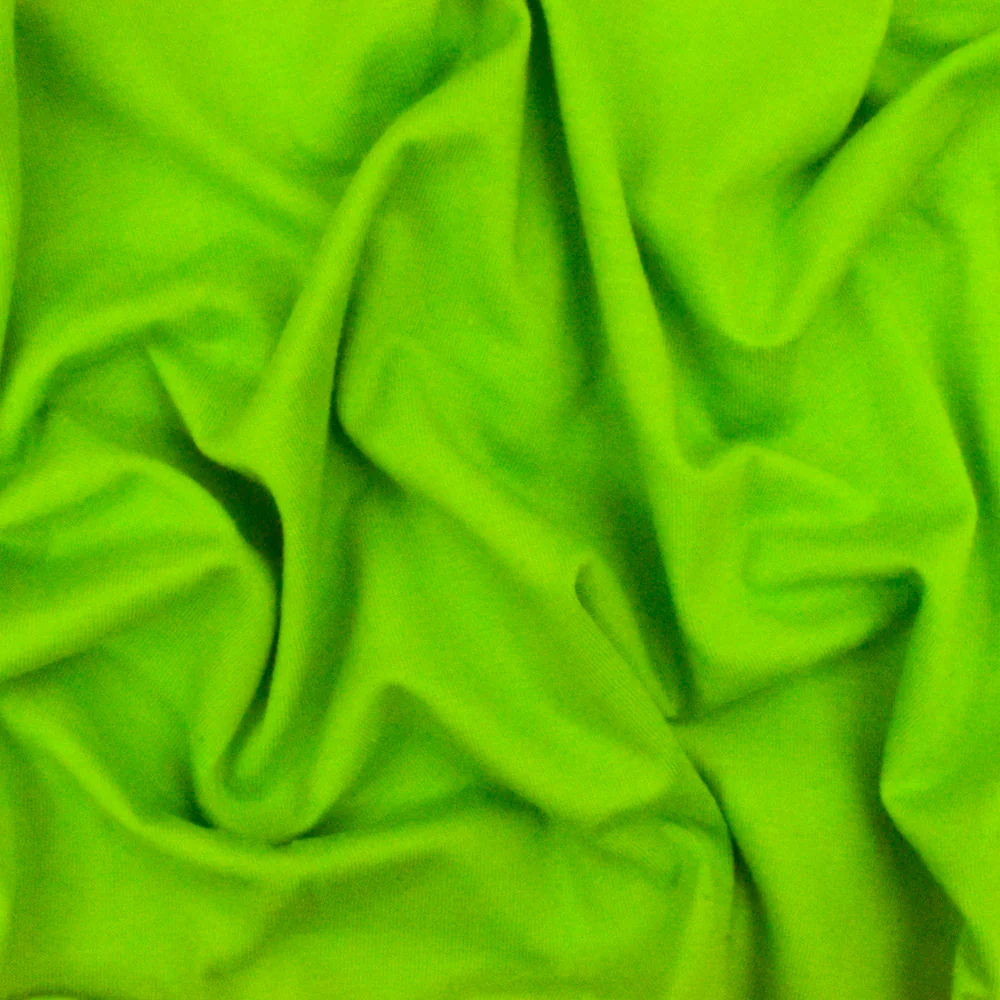 Greenery Green Solid Stretch Cotton Jersey Knit Fabric - Image 3