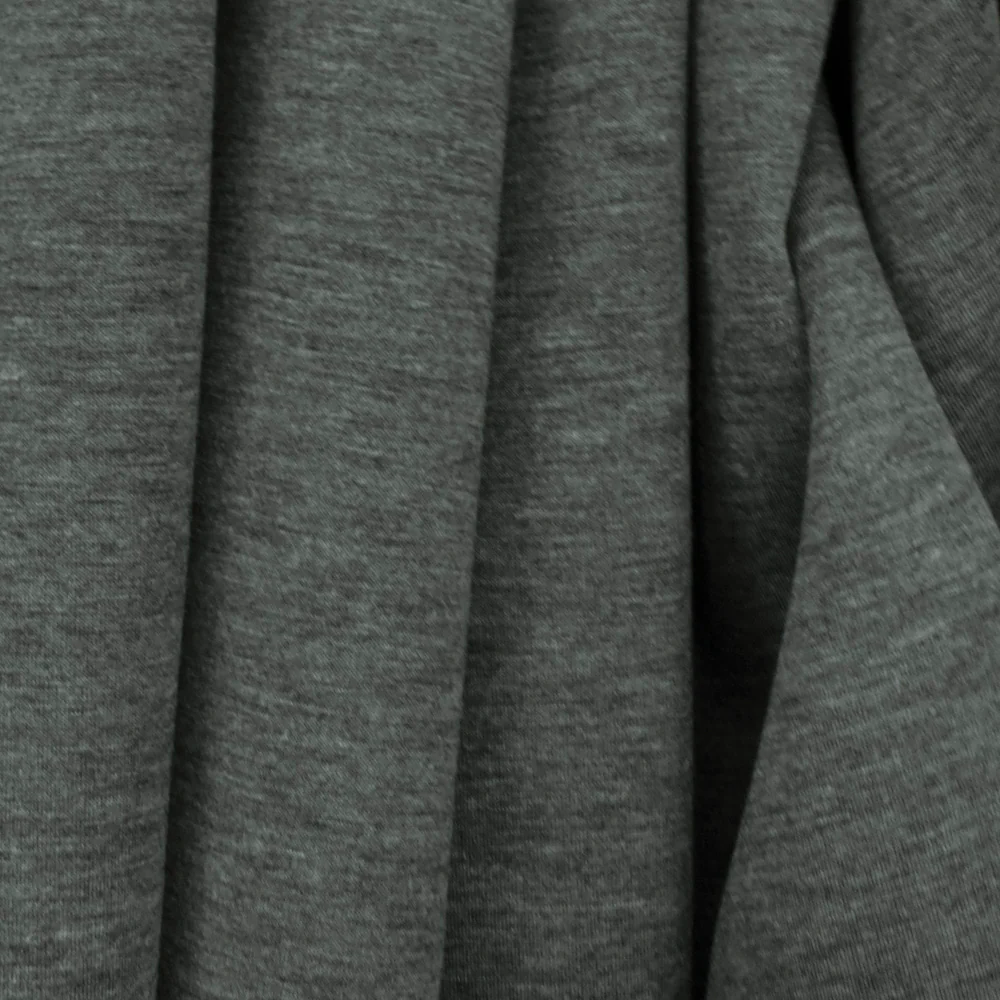 Heather Gray-Brown Texture Stretch Bonded Fabric - Image 3