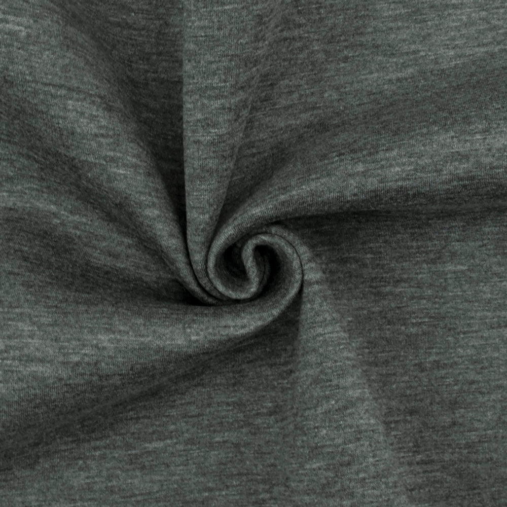 Heather Gray-Brown Texture Stretch Bonded Fabric - Image 4
