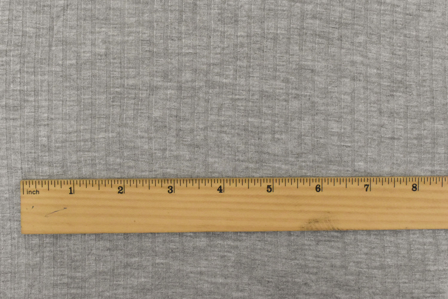 Heather Simple Gray Stretch Rayon Rib Knit Fabric - Image 4