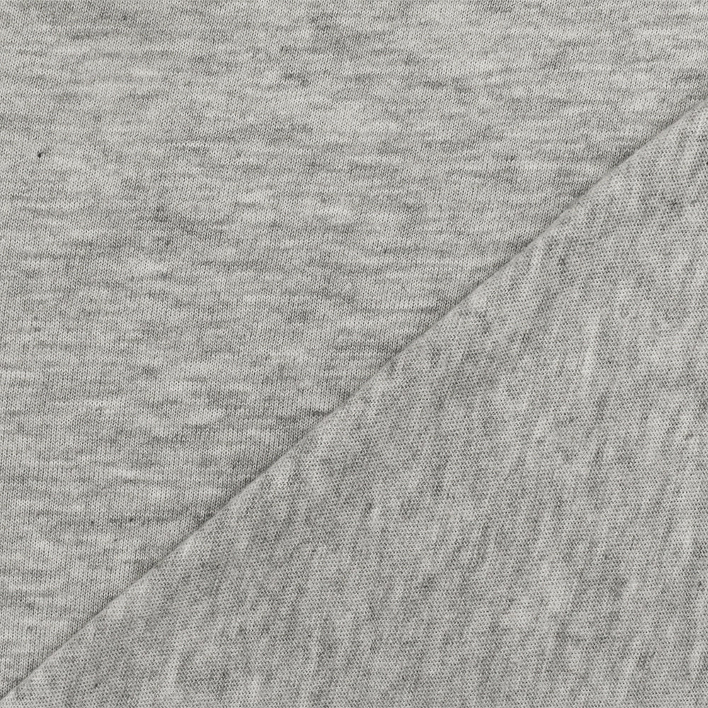 Heather Soft Gray-Gray Stretch Rayon Jersey Knit Fabric - Image 2