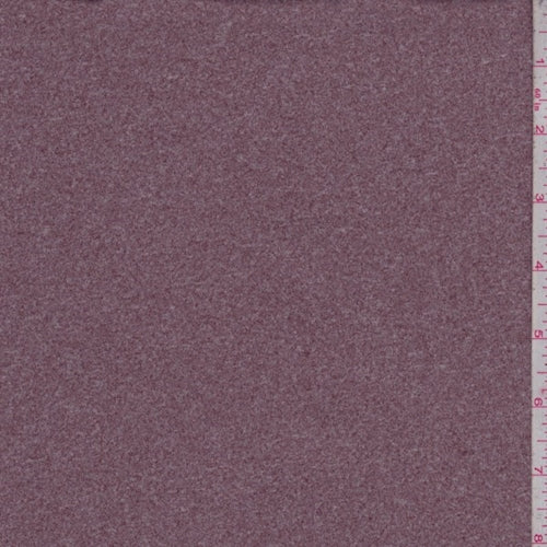 Heather Wine Double Brushed Jersey Knit Fabric