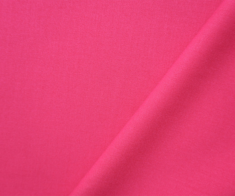 Hot Pink Poly Rayon Spandex Stretch Solid Woven Suiting Fabric - Image 2